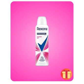 Desodorante Antitranspirante Aerosol Feminino Rexona Powder Dry