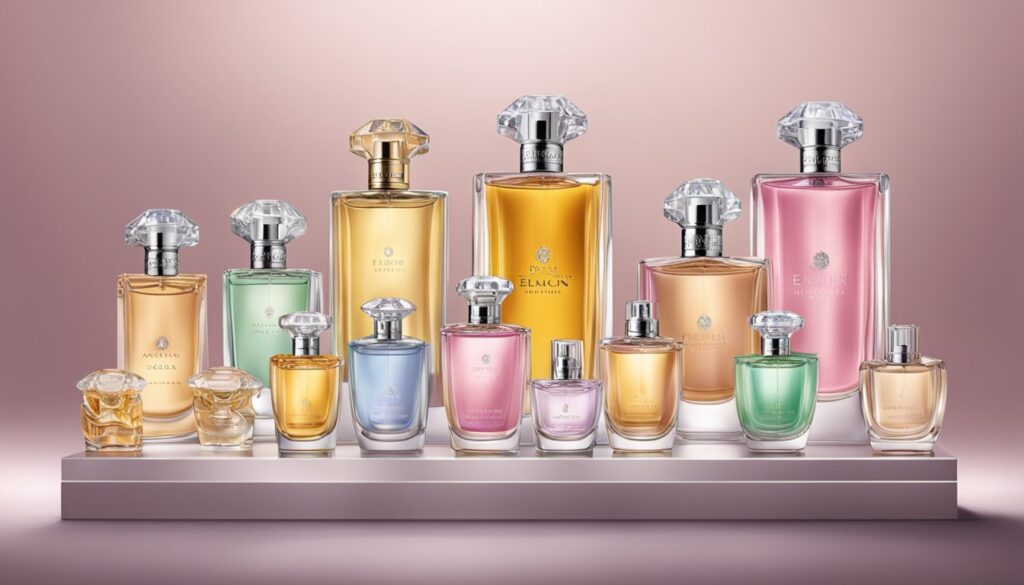 Uma exibição luxuosa de perfumes de Edição Limitada e Parcerias, apresentando as fragrâncias femininas mais caras do mundo.