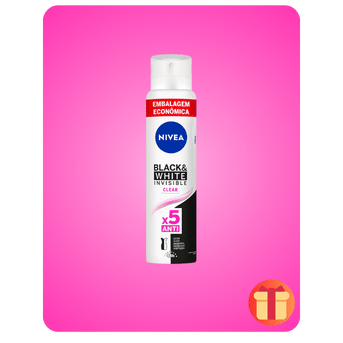 NIVEA Desodorante Antitranspirante Aerossol Invisible Black White Clear