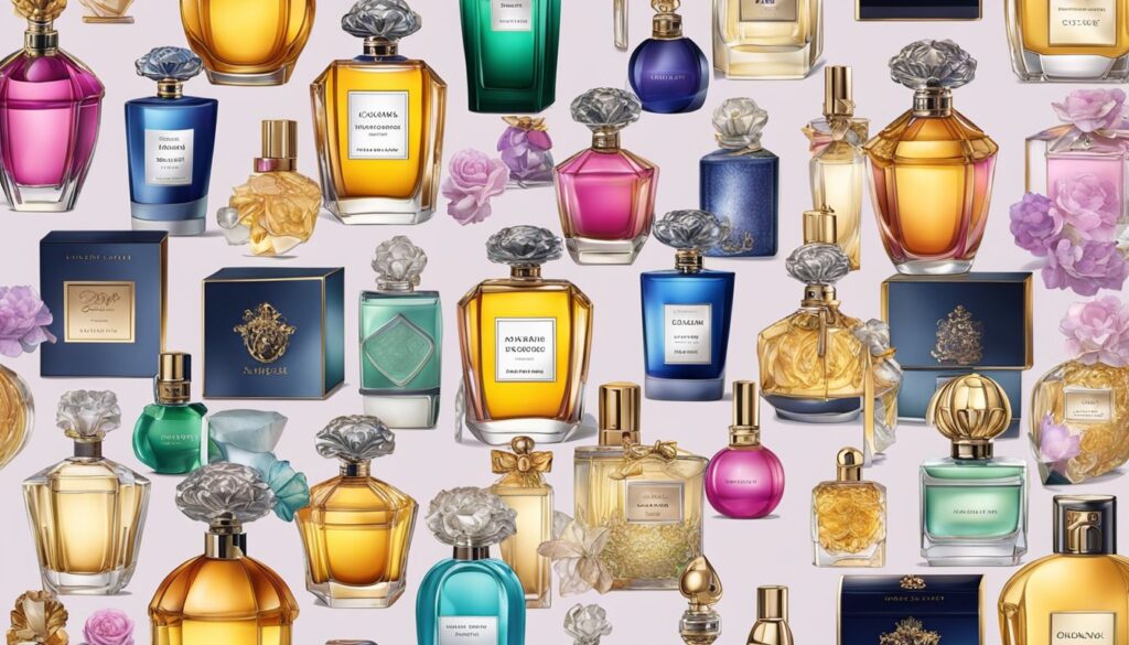 Uma exibição extravagante dos perfumes femininos mais caros do mundo
